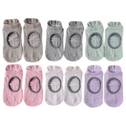 2025新款夏季透氣瑜珈襪子防滑專業普拉提襪子運動健身舞蹈船襪女