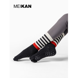 MEIKAN美看專業瑜珈襪子中筒襪防滑襪運動風長筒襪五指襪普拉提襪