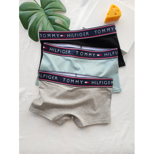 女士滿2條潮牌中性寬邊純棉舒適休閒三角四角運動大碼LE內褲