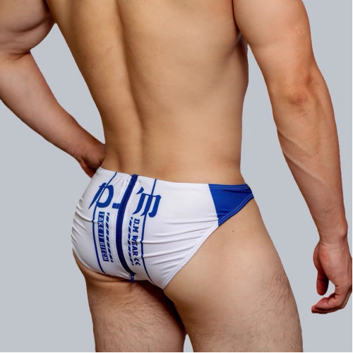 D.M男三角內褲低腰性感臀部拉鍊滌綸高彈牛奶絲薄男士內褲潮速乾 D.M男三角內褲低腰性感臀部拉鍊滌綸高彈牛奶絲薄男士內褲潮速乾