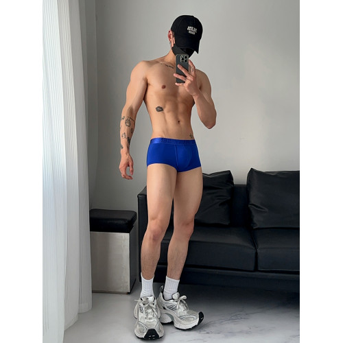 2條裝男士內褲 莫代爾平角修身性感透氣純色青潮年四角短褲頭 2條裝男士內褲 莫代爾平角修身性感透氣純色青潮年四角短褲頭