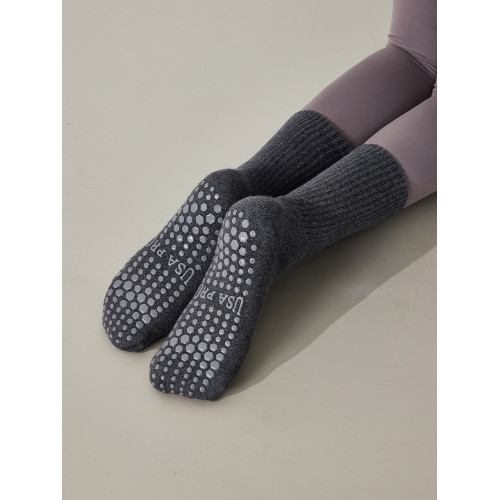 運動襪子女瑜珈襪防滑專業女中筒夏季室內地板襪健身舞蹈普拉提襪 運動襪子女瑜珈襪防滑專業女中筒夏季室內地板襪健身舞蹈普拉提襪