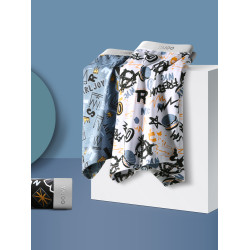 雅鹿男士內褲純棉抗菌透氣男生四角短褲頭青少年學生褲衩2025新款