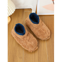 冬男中筒加厚保暖地板襪居家羊羔絨防滑鞋襪暖腳襪套軟底地毯襪拖