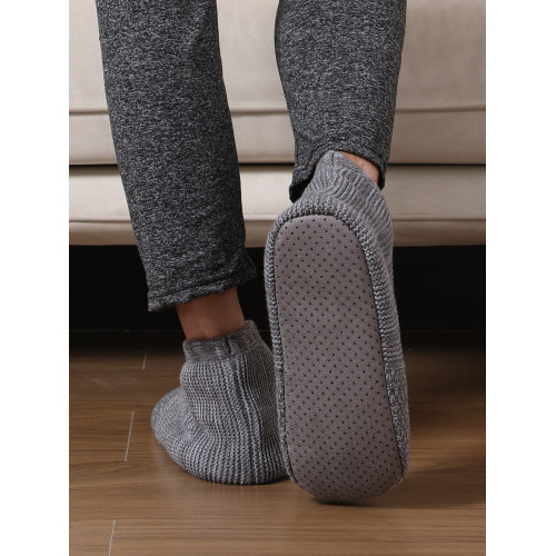 冬男中筒加厚保暖地板襪居家羊羔絨防滑鞋襪暖腳襪套軟底地毯襪拖