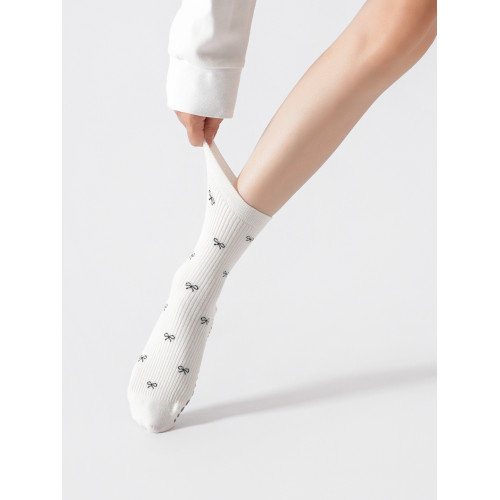 XY0864花色折釦壓力款瑜珈襪韓系學院風普拉提運動襪防滑經典百搭 XY0864花色折釦壓力款瑜珈襪韓系學院風普拉提運動襪防滑經典百搭