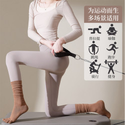 小魚加加專業瑜珈襪中筒五指分襪運動防滑地板襪室內健身普拉提襪