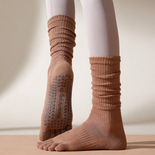 小魚加加專業瑜珈襪中筒五指分襪運動防滑地板襪室內健身普拉提襪 小魚加加專業瑜珈襪中筒五指分襪運動防滑地板襪室內健身普拉提襪