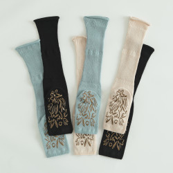 瑜珈襪子女露趾中筒防滑襪五指運動健身普拉提腿套地板堆堆襪