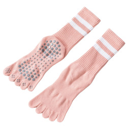 瑜珈襪子防滑專業女五指襪室內健身防滑襪地板襪成人普拉提襪子