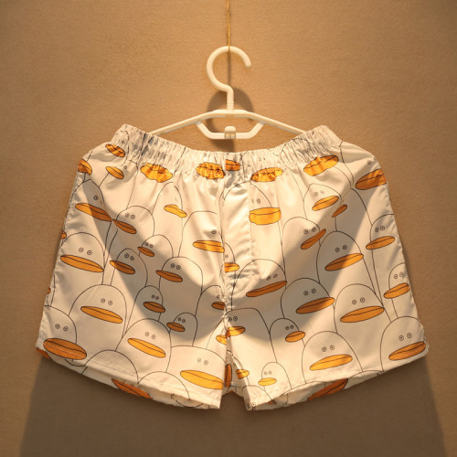 3條寬松男士內褲男純棉平角透氣阿羅褲居家休閒潮男睡褲四角短褲