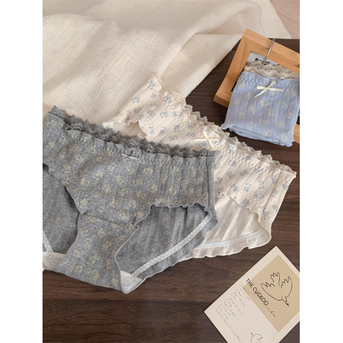 BM風熊崽崽~女生透氣全棉甜美感內褲女2025新款純棉抗菌襠三角褲 BM風熊崽崽~女生透氣全棉甜美感內褲女2025新款純棉抗菌襠三角褲