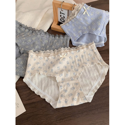 BM風熊崽崽~女生透氣全棉甜美感內褲女2025新款純棉抗菌襠三角褲 BM風熊崽崽~女生透氣全棉甜美感內褲女2025新款純棉抗菌襠三角褲