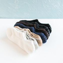 5雙裝男士船襪加厚毛巾底吸汗低幫短襪矽膠防滑隱形淺口襪子春秋