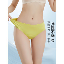 普拉提專用無痕內褲女冰絲夏季薄款速乾一片式運動隱形t褲釘子褲