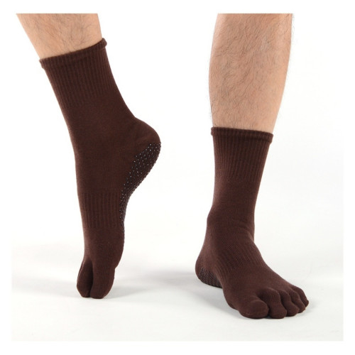 【Fivetoes】男士普拉提瑜珈襪五指防滑襪包指露趾包腳踝棉質 【Fivetoes】男士普拉提瑜珈襪五指防滑襪包指露趾包腳踝棉質
