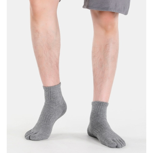【Fivetoes】男士普拉提瑜珈襪五指防滑襪包指露趾包腳踝棉質 【Fivetoes】男士普拉提瑜珈襪五指防滑襪包指露趾包腳踝棉質