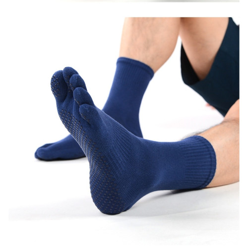 【Fivetoes】男士普拉提瑜珈襪五指防滑襪包指露趾包腳踝棉質 【Fivetoes】男士普拉提瑜珈襪五指防滑襪包指露趾包腳踝棉質