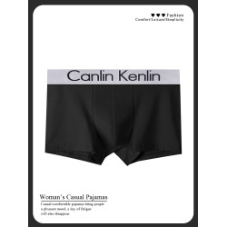 CK&LJRLTHO男士內褲純棉2025新款平角透氣四角短褲黑色大碼美式