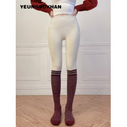 YEUNGSUKHAN/復古膝下襪 英倫學院風瑜珈襪 普拉提運動高彈防滑襪