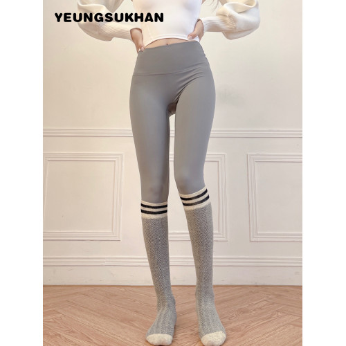 YEUNGSUKHAN/復古膝下襪 英倫學院風瑜珈襪 普拉提運動高彈防滑襪 YEUNGSUKHAN/復古膝下襪 英倫學院風瑜珈襪 普拉提運動高彈防滑襪
