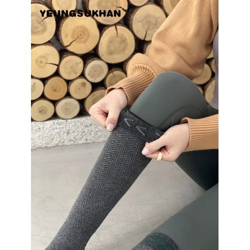 YEUNGSUKHAN/復古膝下襪 英倫學院風瑜珈襪 普拉提運動高彈防滑襪 YEUNGSUKHAN/復古膝下襪 英倫學院風瑜珈襪 普拉提運動高彈防滑襪