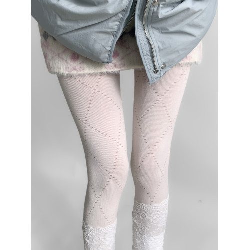 夜間教習室白色連褲襪秋冬顯瘦日系jk菱格絲襪冬季加厚保暖打底褲 夜間教習室白色連褲襪秋冬顯瘦日系jk菱格絲襪冬季加厚保暖打底褲