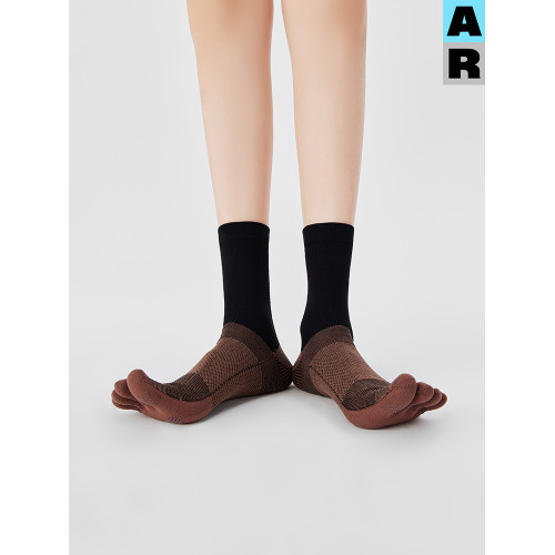AR專業瑜珈襪普拉提抗菌五指襪條紋防滑壓力運動襪小腿襪彈力分趾 AR專業瑜珈襪普拉提抗菌五指襪條紋防滑壓力運動襪小腿襪彈力分趾