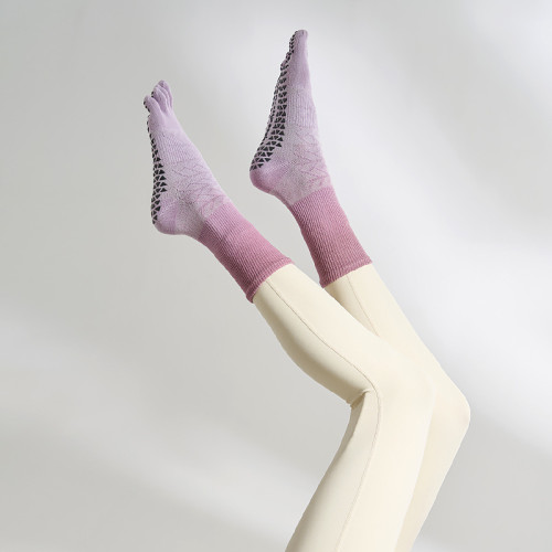【Fivetoes】新品專業高級五趾中筒防滑襪瑜珈普拉提襪女士棉 【Fivetoes】新品專業高級五趾中筒防滑襪瑜珈普拉提襪女士棉