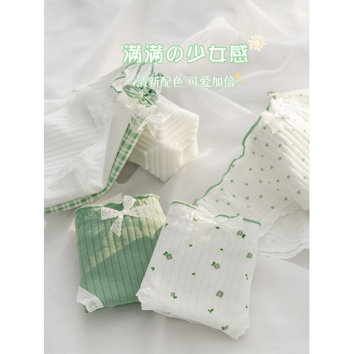 女士內褲純棉全棉中腰甜美女生無痕日系學生少女式2025新款短褲頭 女士內褲純棉全棉中腰甜美女生無痕日系學生少女式2025新款短褲頭