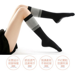 瑜珈襪子防滑專業女全指半指五指長襪中筒小腿襪過膝爆款純棉秋冬