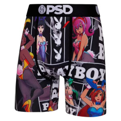 PSD美潮牌嘻哈健身速乾運動冰絲內褲男款個性印花加長高彈五分褲