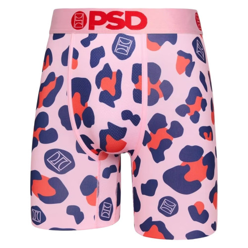 PSD美潮牌嘻哈健身速乾運動冰絲內褲男款個性印花加長高彈五分褲 PSD美潮牌嘻哈健身速乾運動冰絲內褲男款個性印花加長高彈五分褲