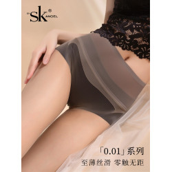 SK「隱」性感0.01超薄隱形絲襪防勾絲連褲襪女裸感開襠免脫黑絲襪