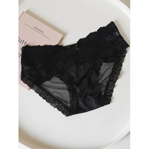 春癮~法式復古粉色少女蝴蝶結刺綉蕾絲花邊內褲網紗低腰性感純欲 春癮~法式復古粉色少女蝴蝶結刺綉蕾絲花邊內褲網紗低腰性感純欲