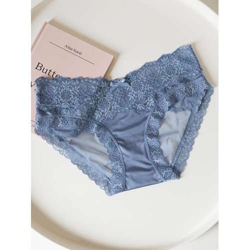 春癮~法式復古粉色少女蝴蝶結刺綉蕾絲花邊內褲網紗低腰性感純欲 春癮~法式復古粉色少女蝴蝶結刺綉蕾絲花邊內褲網紗低腰性感純欲