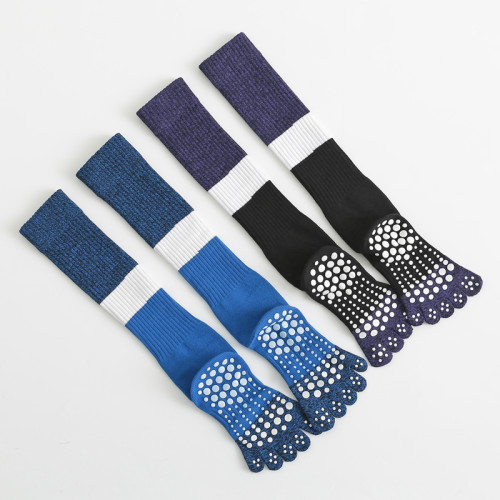 瑜珈襪子防滑專業女長筒秋冬初學者健身普拉提舞蹈運動五指襪 瑜珈襪子防滑專業女長筒秋冬初學者健身普拉提舞蹈運動五指襪