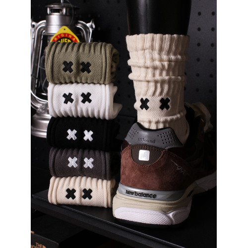 4雙美式復古潮流長襪子男款個性日系cityboy工裝風無骨堆堆襪男士 4雙美式復古潮流長襪子男款個性日系cityboy工裝風無骨堆堆襪男士