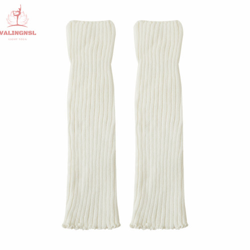 VALINGNSL羊毛瑜珈襪套加厚保暖健身堆堆襪針織普拉提小腿襪腿套