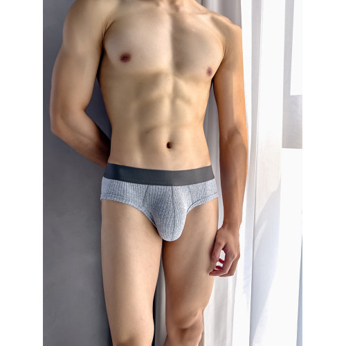 2條裝男士內褲螺紋棉男生三角褲低腰性感U凸舒適純白色青年短褲頭 2條裝男士內褲螺紋棉男生三角褲低腰性感U凸舒適純白色青年短褲頭