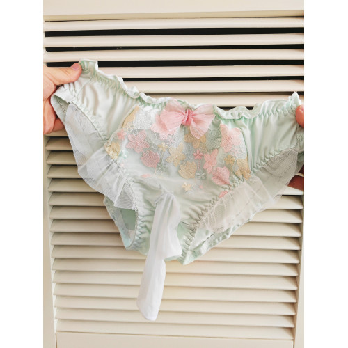 男娘快樂內褲可愛偽娘刺綉蕾絲蝴蝶結JJ套套另類三角褲男變女裝TS 男娘快樂內褲可愛偽娘刺綉蕾絲蝴蝶結JJ套套另類三角褲男變女裝TS