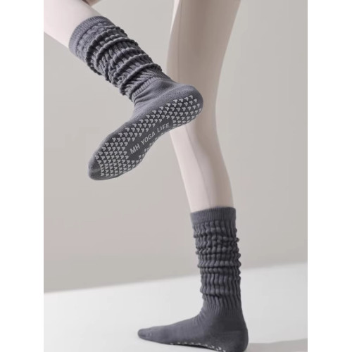 普拉提長筒瑜珈襪子女專業防滑普拉提加厚小腿堆堆襪健身運動絕美 普拉提長筒瑜珈襪子女專業防滑普拉提加厚小腿堆堆襪健身運動絕美