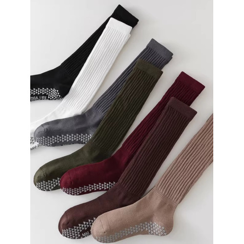 普拉提長筒瑜珈襪子女專業防滑普拉提加厚小腿堆堆襪健身運動絕美 普拉提長筒瑜珈襪子女專業防滑普拉提加厚小腿堆堆襪健身運動絕美