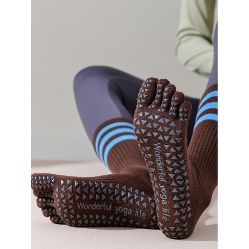 分趾瑜珈襪五指襪專業防滑普拉提襪子中筒女春夏健身運動專用棉襪 分趾瑜珈襪五指襪專業防滑普拉提襪子中筒女春夏健身運動專用棉襪