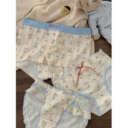 童話小熊*情侶內褲一男一女款性感7a級抑菌純棉襠三角褲2025新款