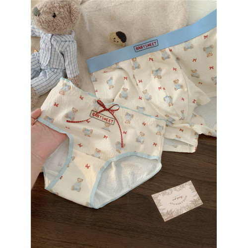 童話小熊*情侶內褲一男一女款性感7a級抑菌純棉襠三角褲2025新款 童話小熊*情侶內褲一男一女款性感7a級抑菌純棉襠三角褲2025新款