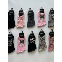 toesox瑜珈襪普拉提點膠女士五指襪跑步健身地板襪分趾訓練舞蹈襪