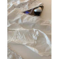 甜美女生內褲四角純棉抗菌全棉中腰包臀透氣親膚女款2025新款平角