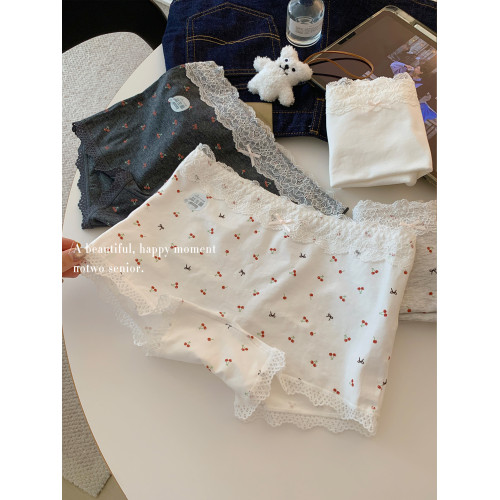 甜美女生內褲四角純棉抗菌全棉中腰包臀透氣親膚女款2025新款平角 甜美女生內褲四角純棉抗菌全棉中腰包臀透氣親膚女款2025新款平角