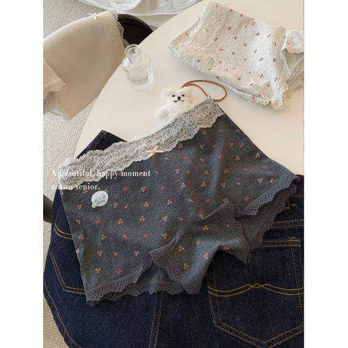 甜美女生內褲四角純棉抗菌全棉中腰包臀透氣親膚女款2025新款平角 甜美女生內褲四角純棉抗菌全棉中腰包臀透氣親膚女款2025新款平角